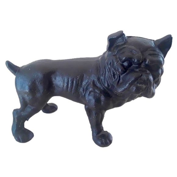 Vintage Cast Iron Bulldog Bank/ Coin Bank - Picture 1 of 13